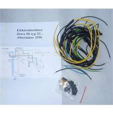 ELEKTROINSTALACE NOVÁ + SCHÉMA (JAWA 50/23 PIONYR) - 30W